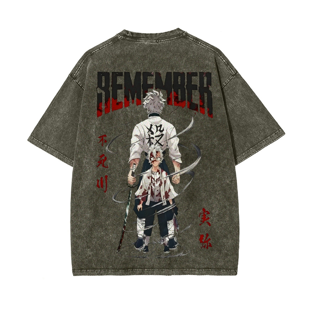 Vintage Oversized T-Shirt Demon Slayer