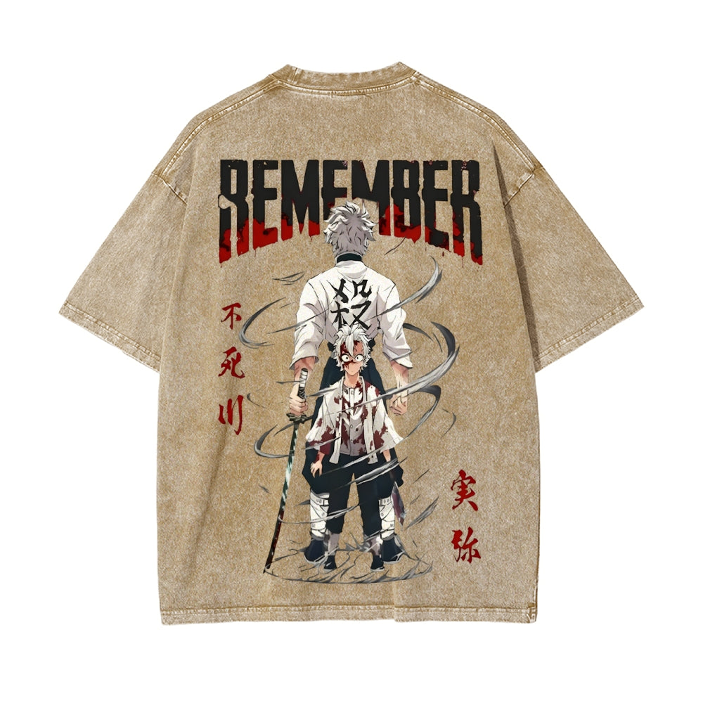 Vintage Oversized T-Shirt Demon Slayer