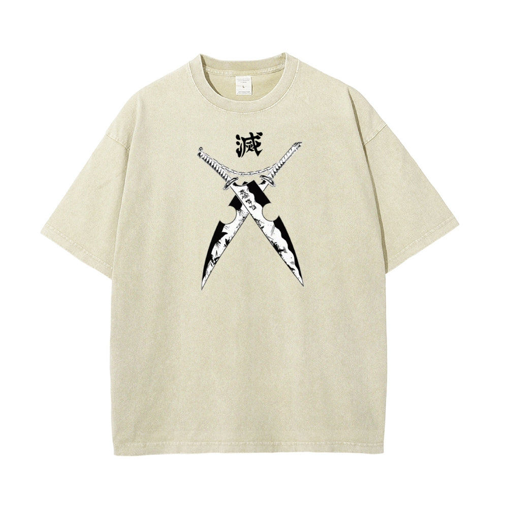 Vintage Oversized T-Shirt Demon Slayer