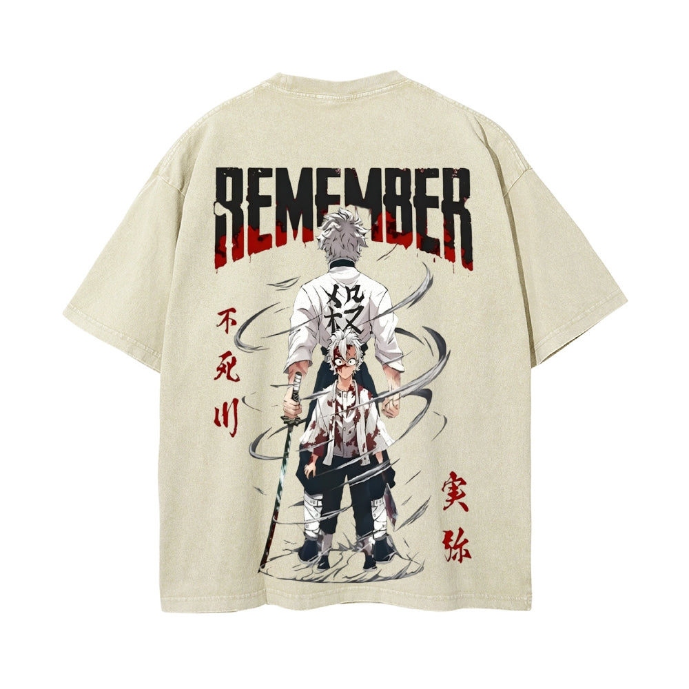 Vintage Oversized T-Shirt Demon Slayer
