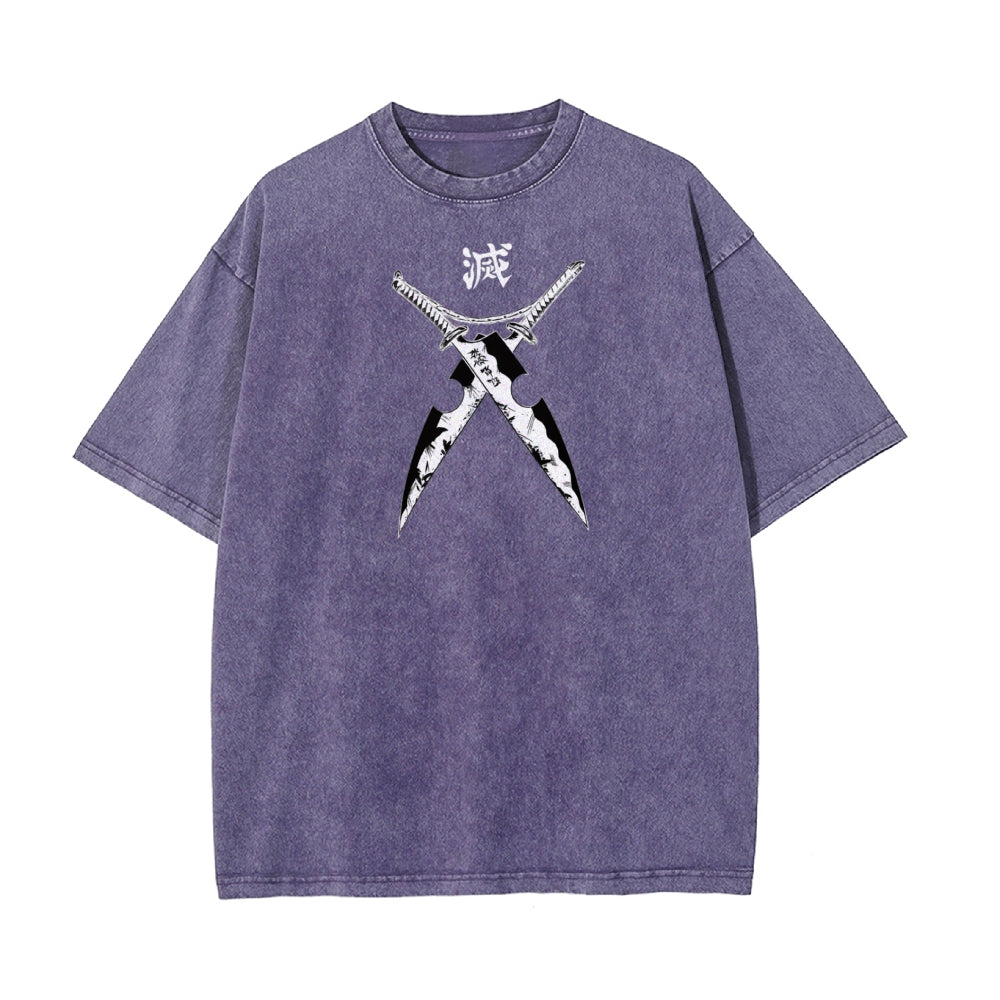 Vintage Oversized T-Shirt Demon Slayer