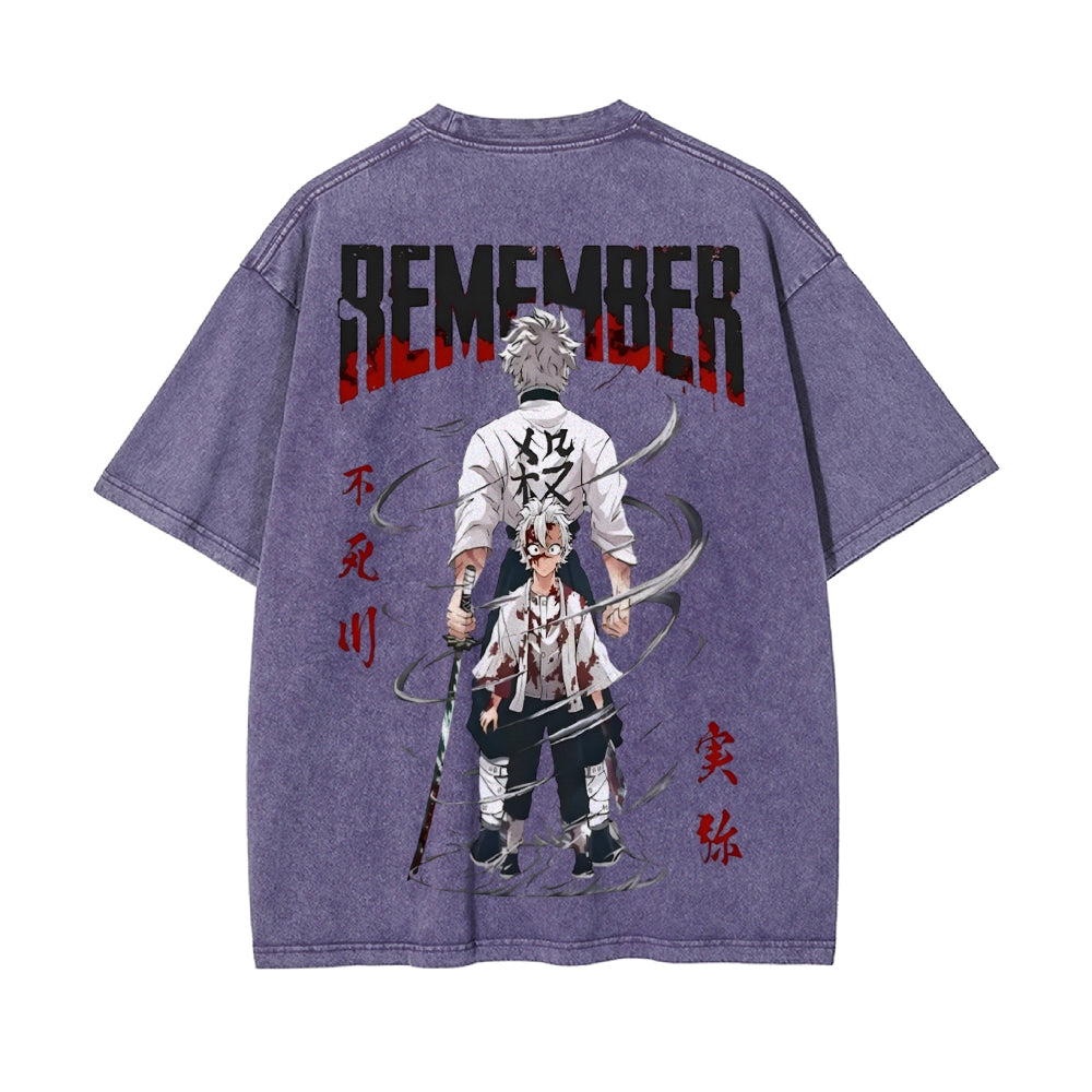 Vintage Oversized T-Shirt Demon Slayer