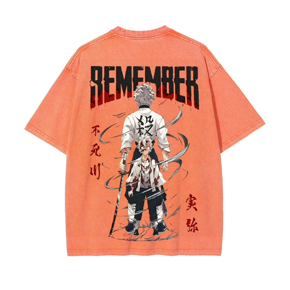 Vintage Oversized T-Shirt Demon Slayer