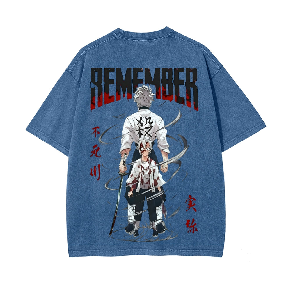 Vintage Oversized T-Shirt Demon Slayer