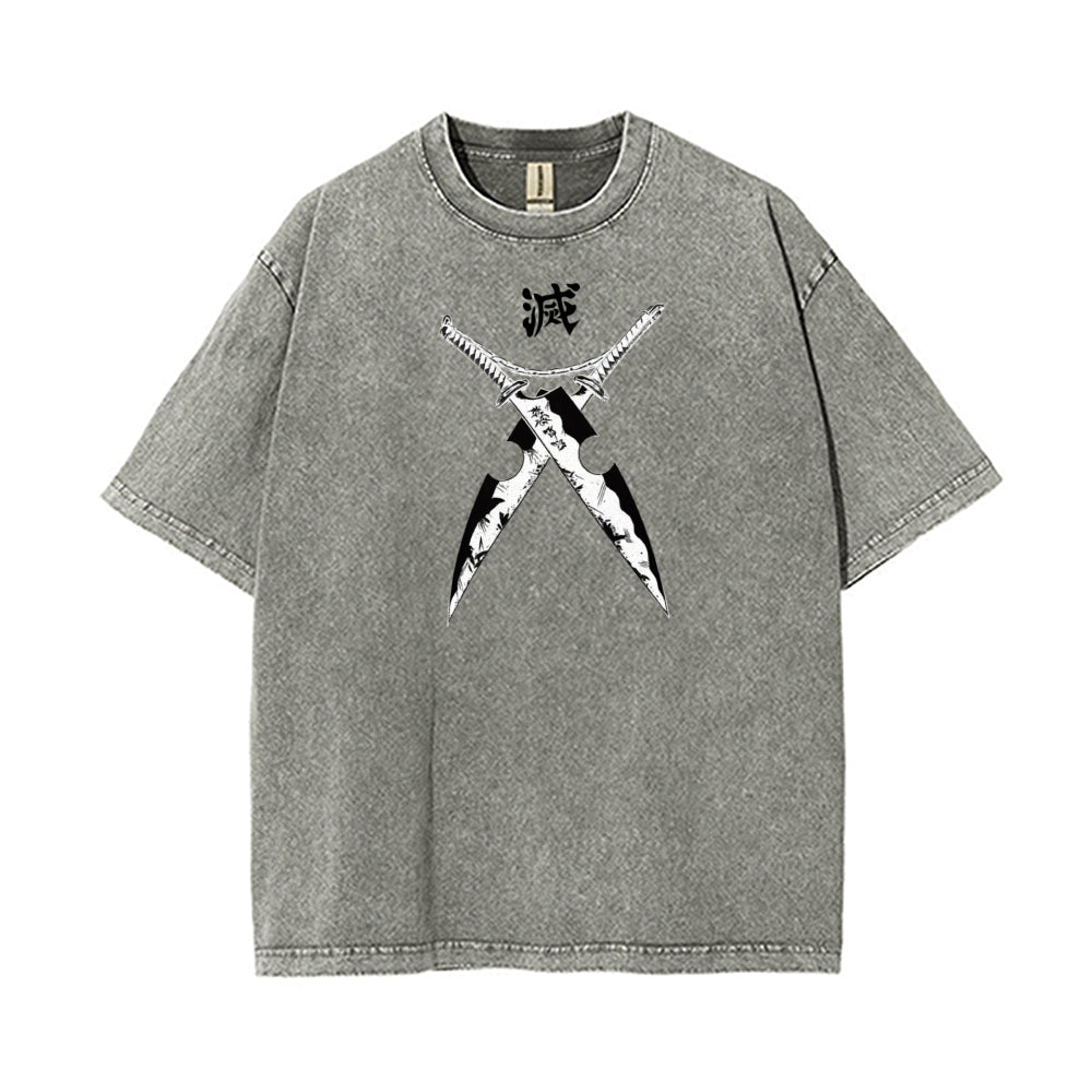 Vintage Oversized T-Shirt Demon Slayer