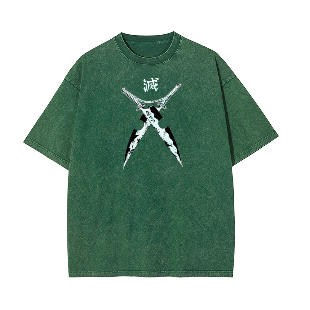 Vintage Oversized T-Shirt Demon Slayer
