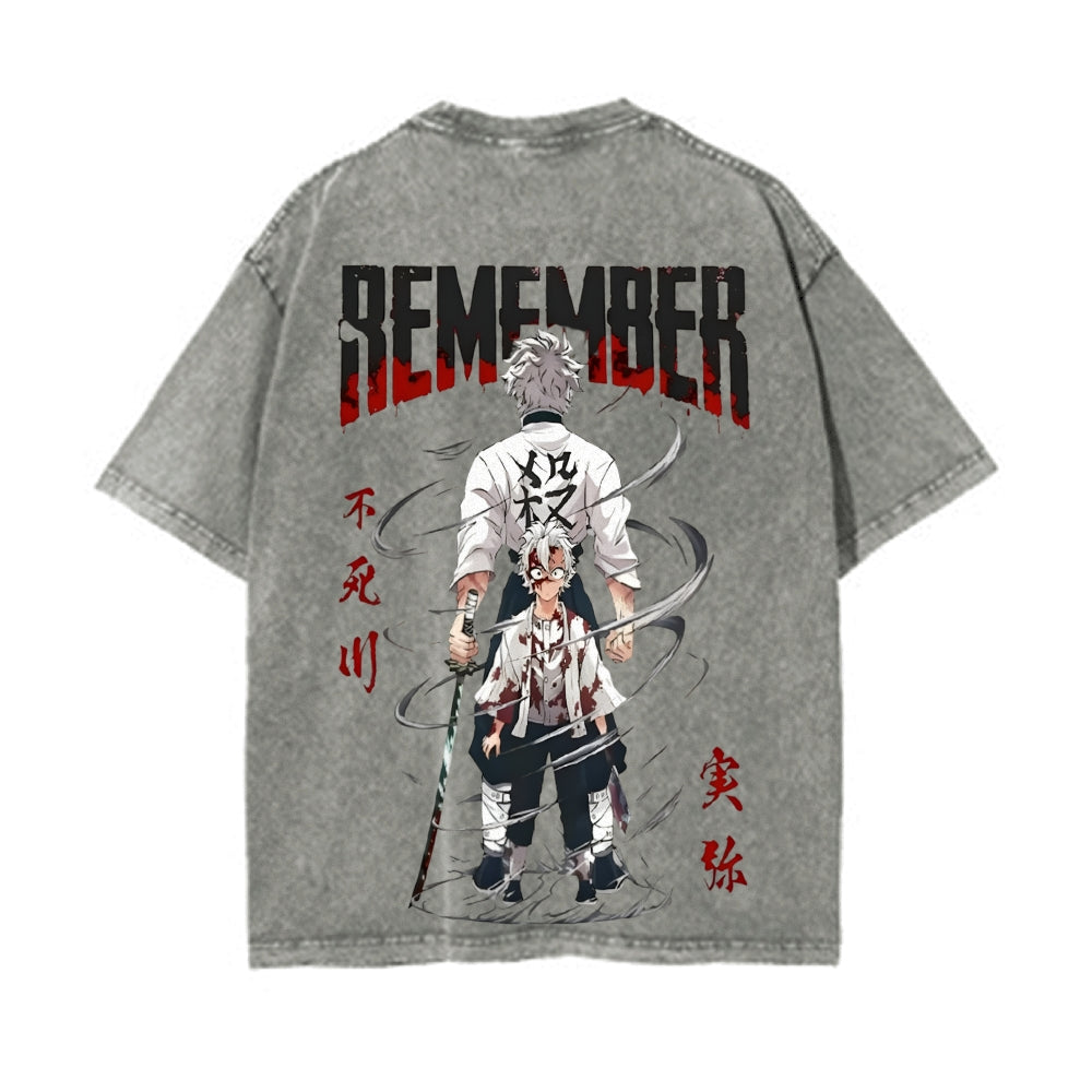 Vintage Oversized T-Shirt Demon Slayer
