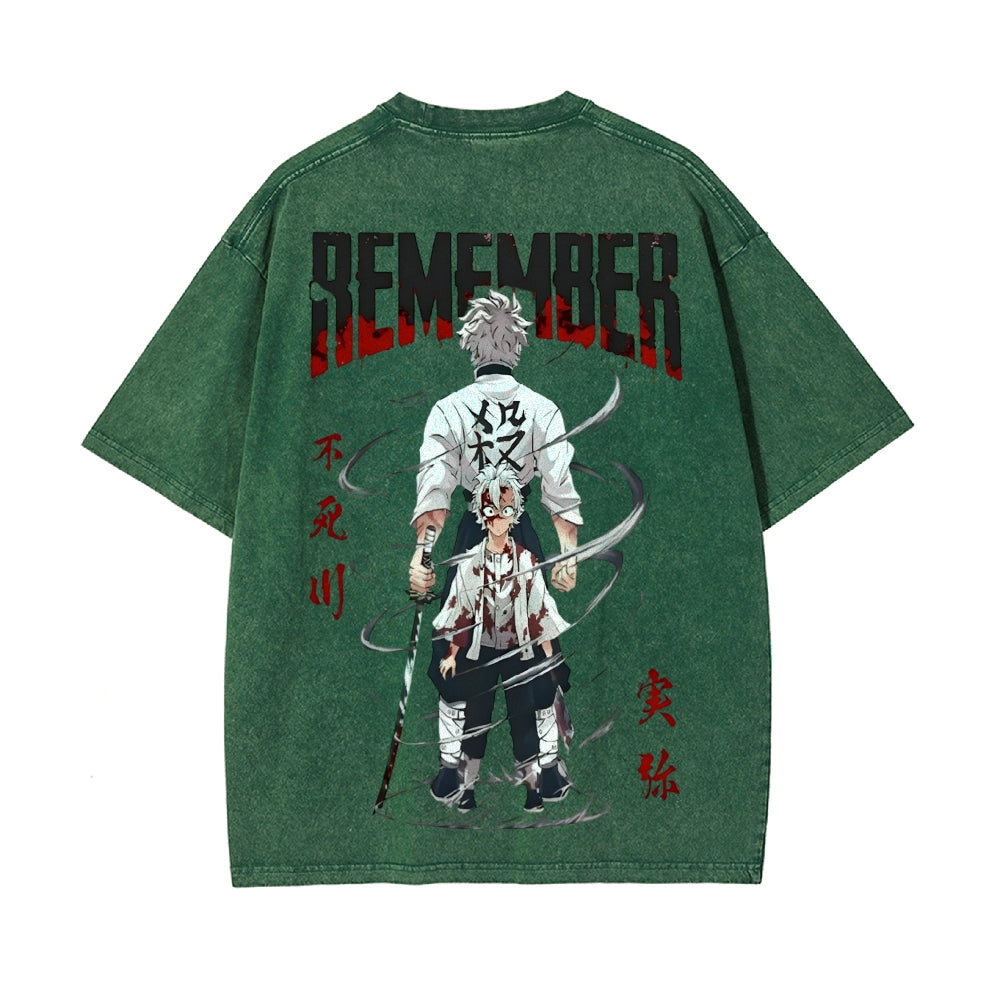 Vintage Oversized T-Shirt Demon Slayer