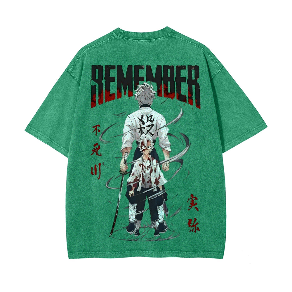 Vintage Oversized T-Shirt Demon Slayer