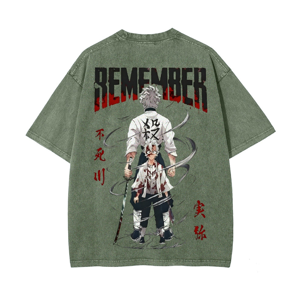 Vintage Oversized T-Shirt Demon Slayer
