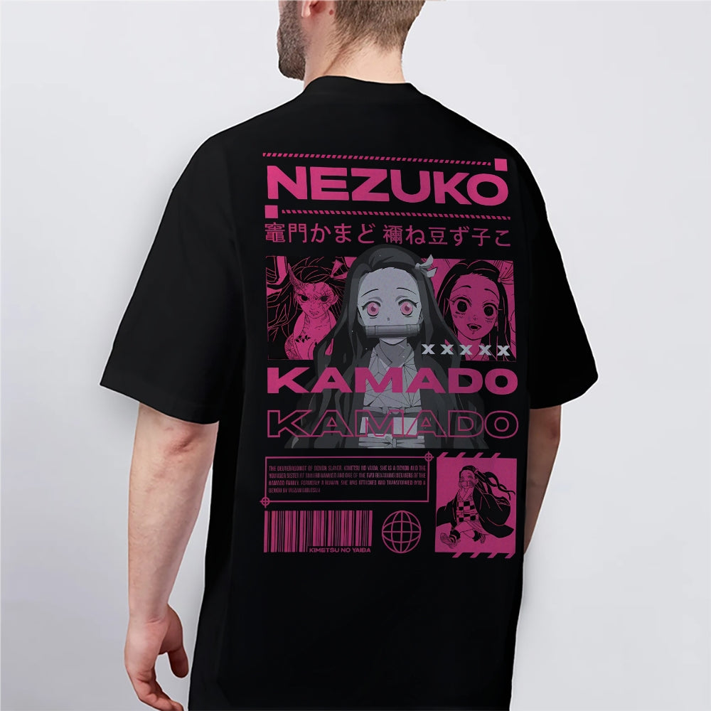 Demon Slayer Cotton Unisex Crew Neck Anime T-Shirt