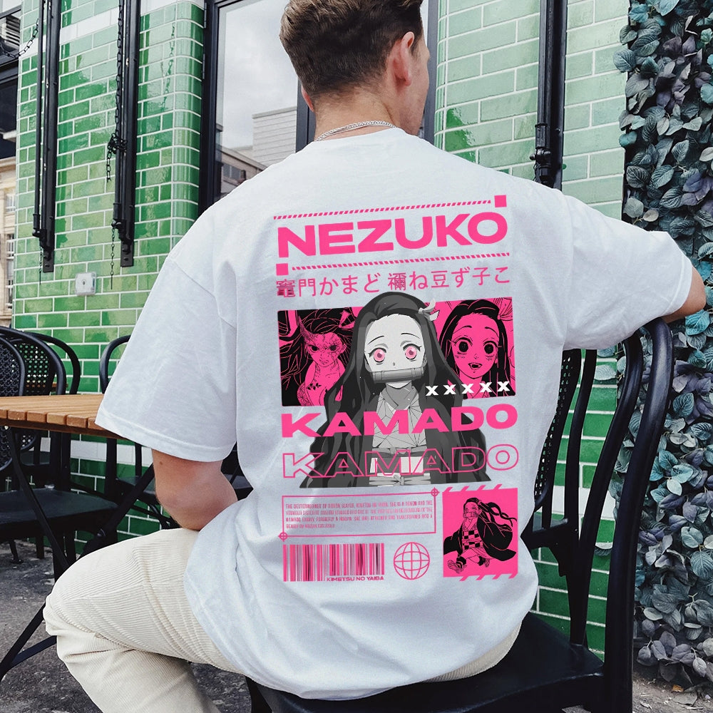 Demon Slayer Cotton Unisex Crew Neck Anime T-Shirt
