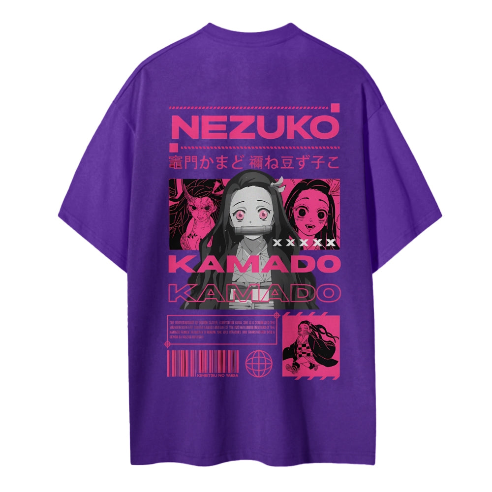 Demon Slayer Cotton Unisex Crew Neck Anime T-Shirt
