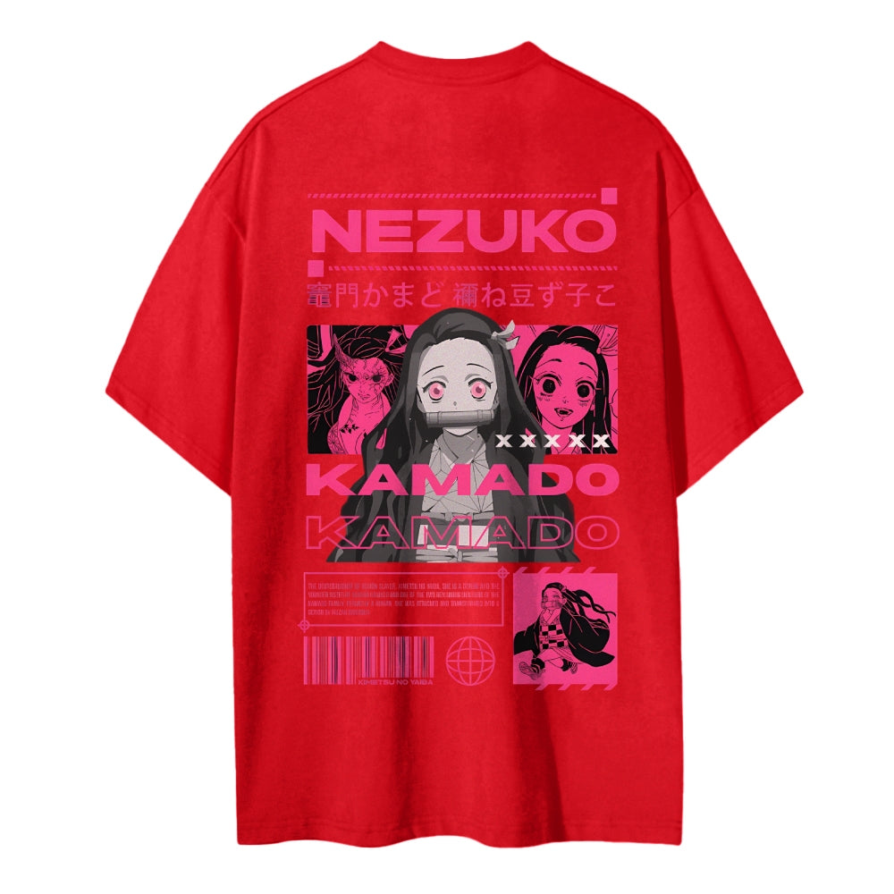 Demon Slayer Cotton Unisex Crew Neck Anime T-Shirt