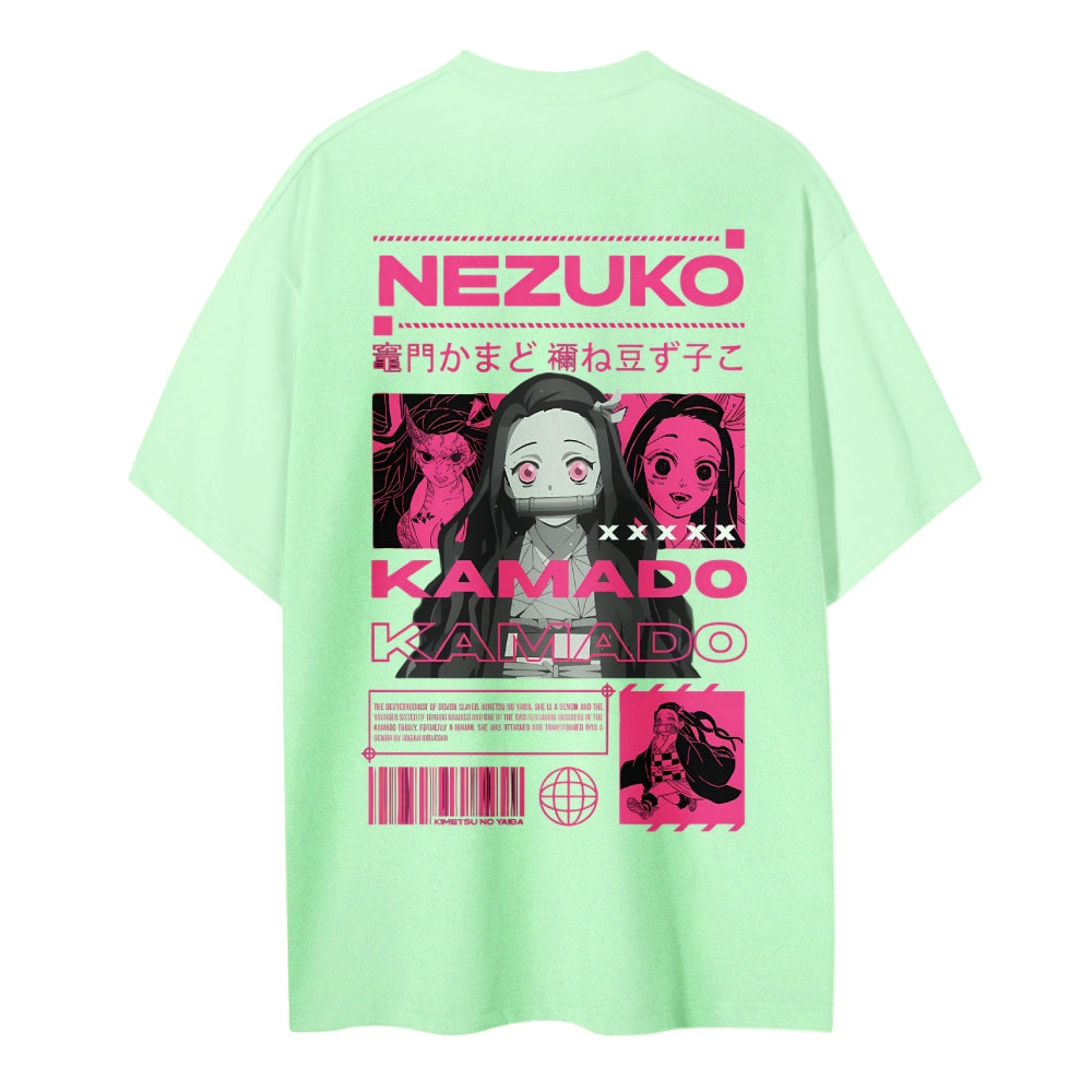 Demon Slayer Cotton Unisex Crew Neck Anime T-Shirt