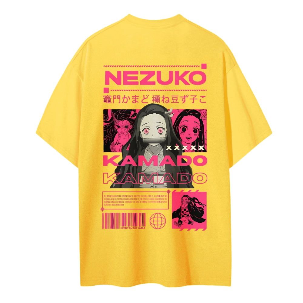 Demon Slayer Cotton Unisex Crew Neck Anime T-Shirt