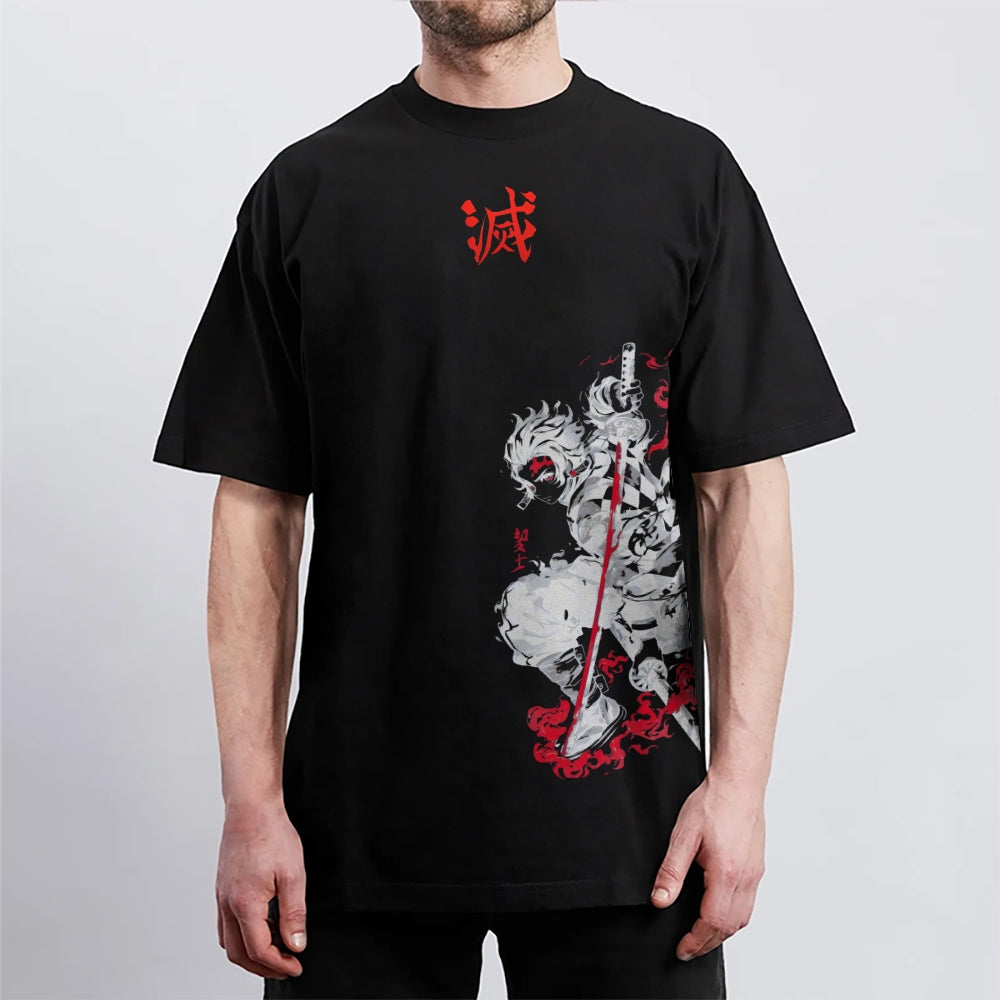 Demon Slayer Cotton Unisex Crew Neck Anime T-Shirt