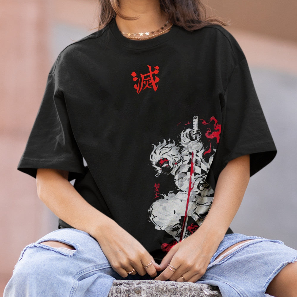 Demon Slayer Cotton Unisex Crew Neck Anime T-Shirt