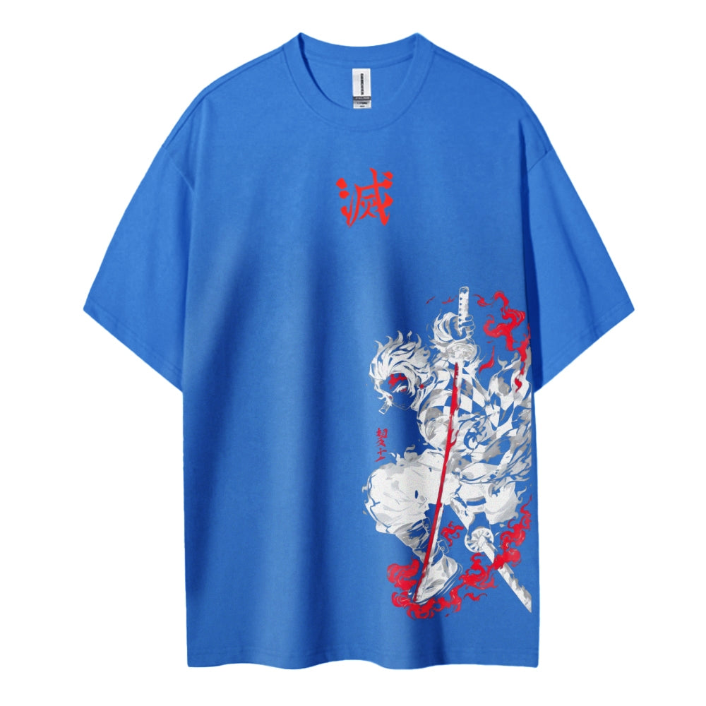 Demon Slayer Cotton Unisex Crew Neck Anime T-Shirt