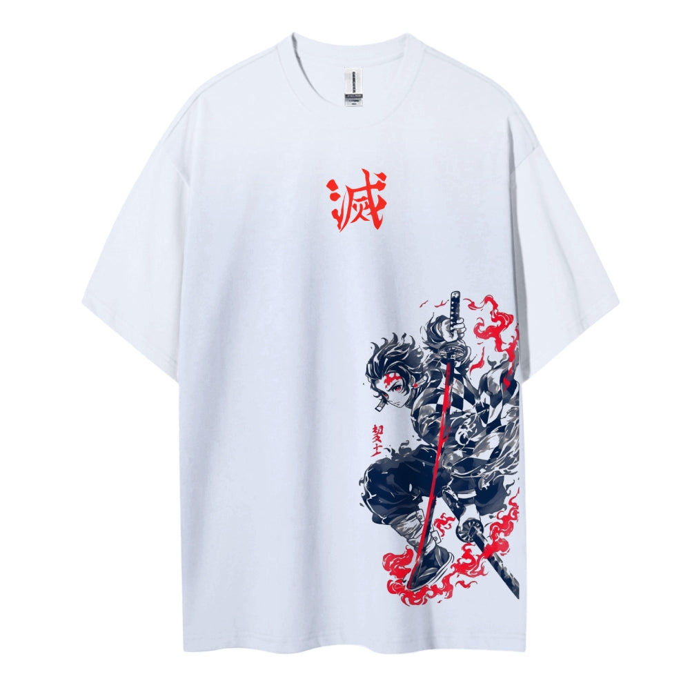 Demon Slayer Cotton Unisex Crew Neck Anime T-Shirt