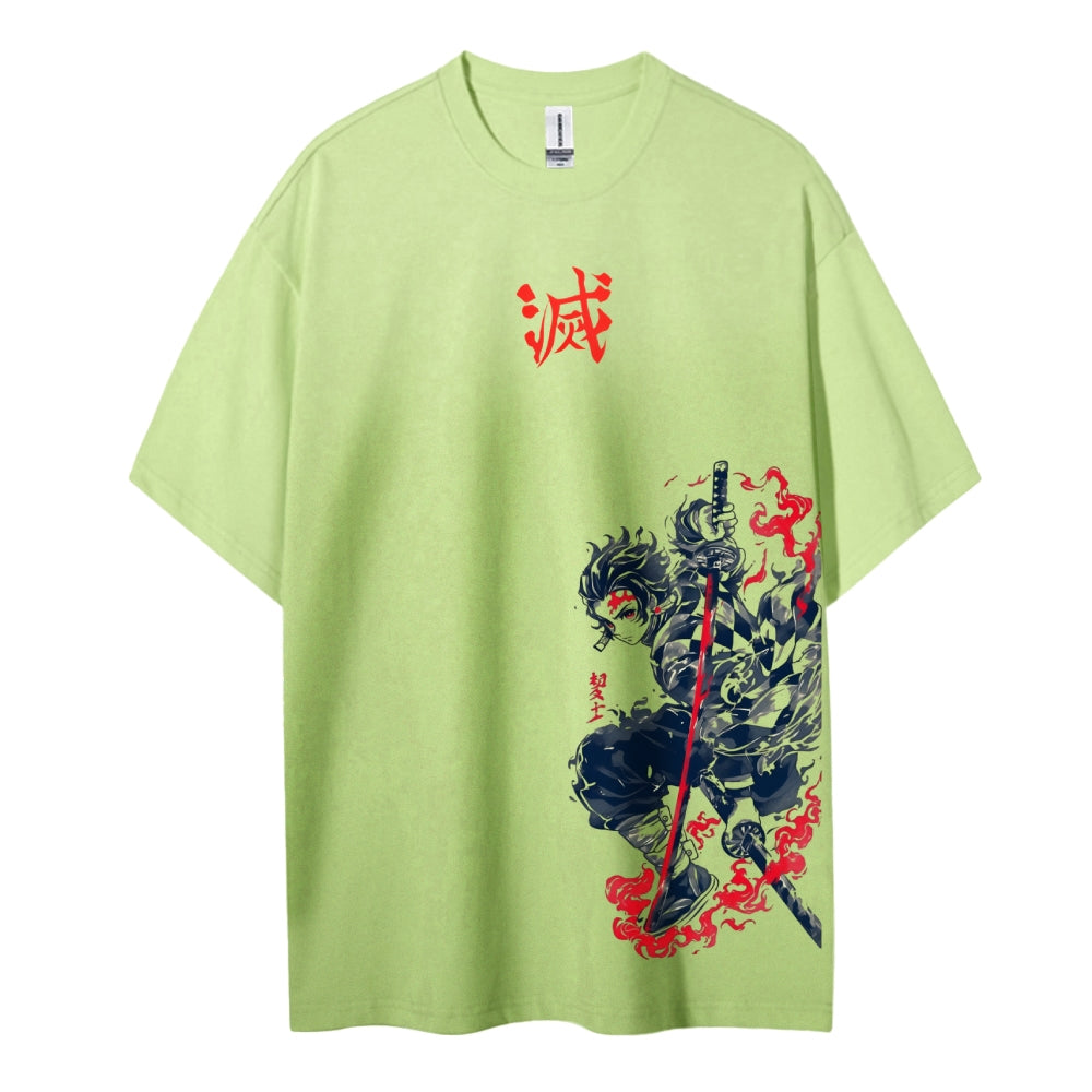 Demon Slayer Cotton Unisex Crew Neck Anime T-Shirt