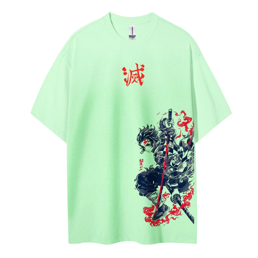 Demon Slayer Cotton Unisex Crew Neck Anime T-Shirt