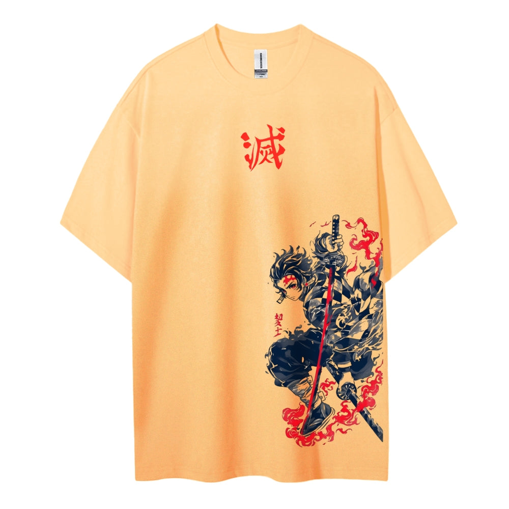 Demon Slayer Cotton Unisex Crew Neck Anime T-Shirt