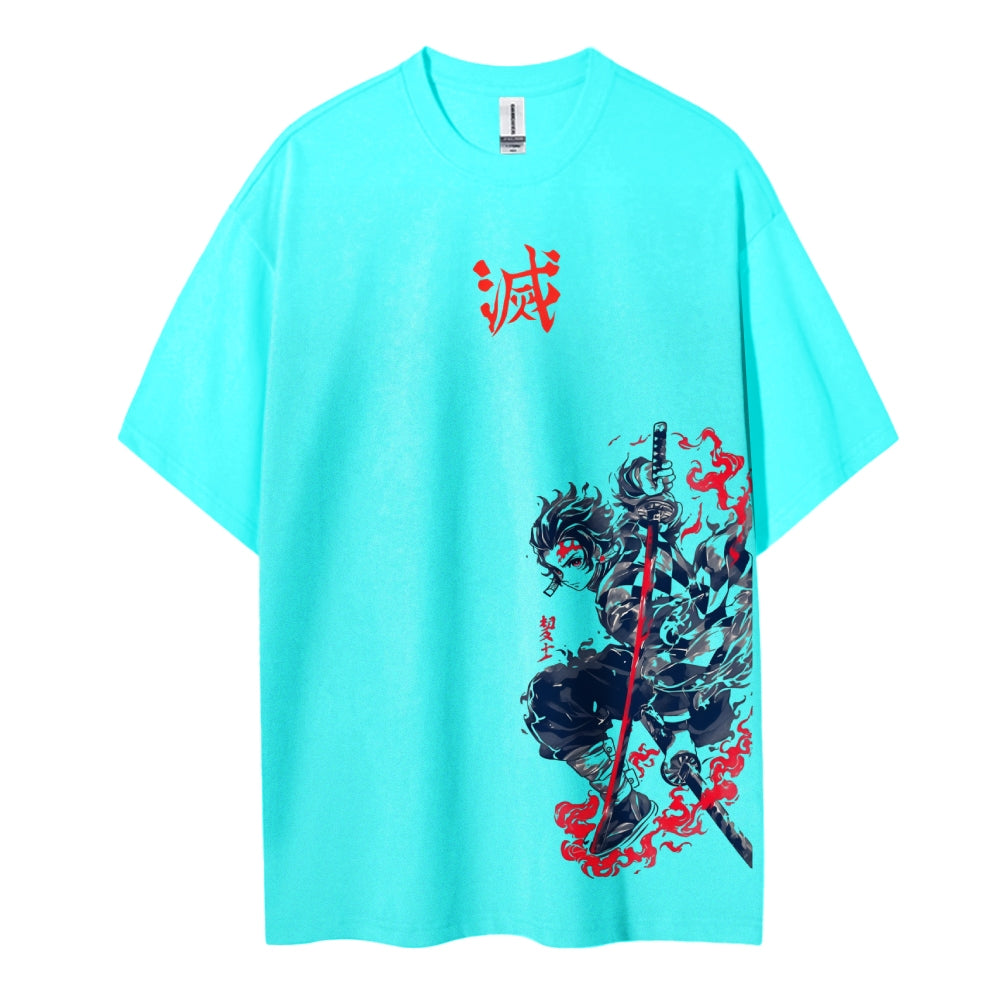 Demon Slayer Cotton Unisex Crew Neck Anime T-Shirt