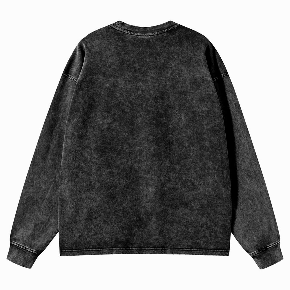 Unisex Crewneck Washed Sweatshirt Demon Slayer