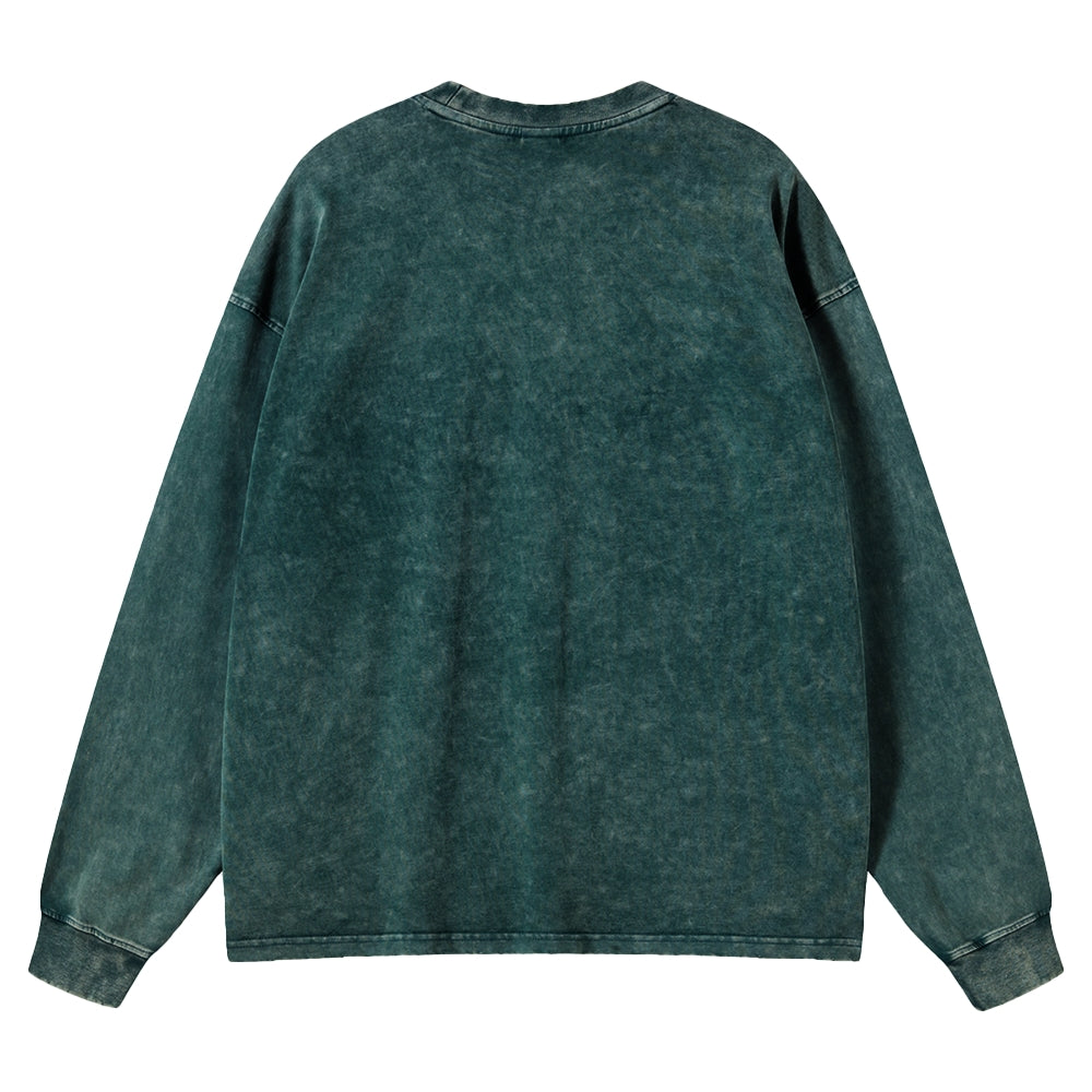 Unisex Crewneck Washed Sweatshirt Demon Slayer
