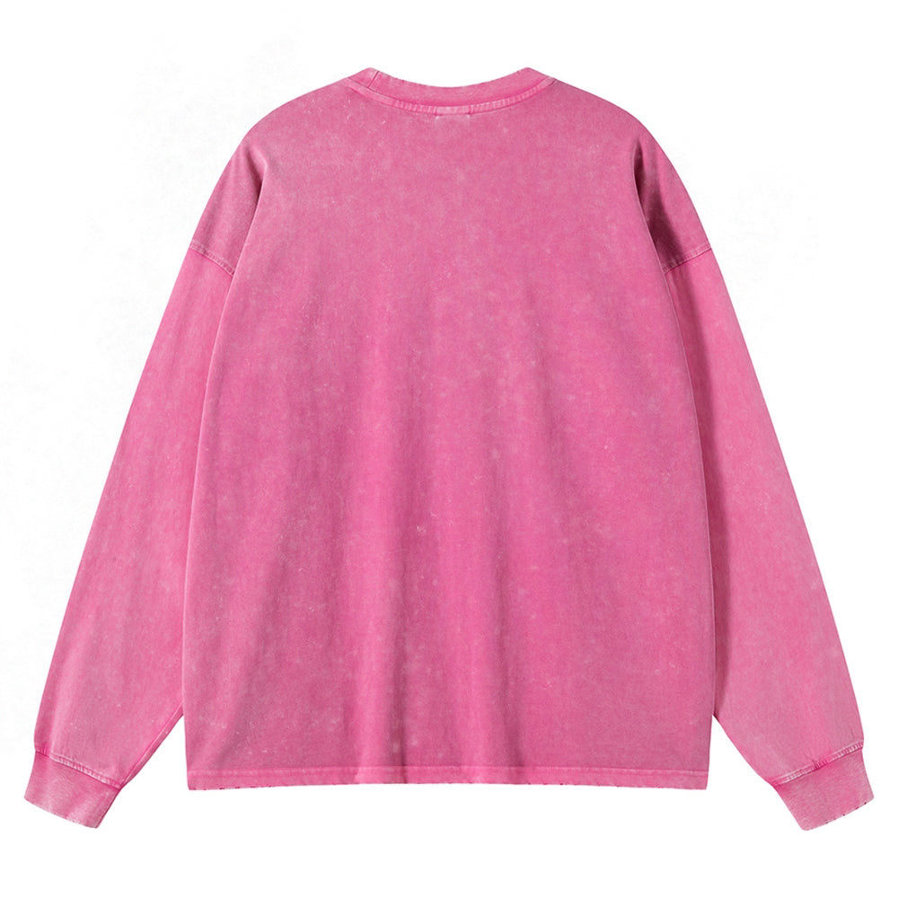 Unisex Crewneck Washed Sweatshirt Demon Slayer