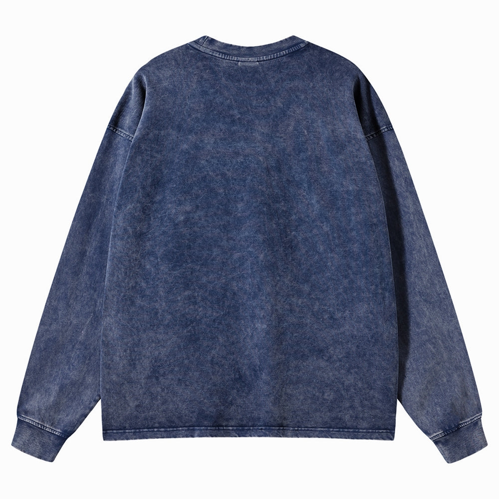 Unisex Crewneck Washed Sweatshirt Demon Slayer