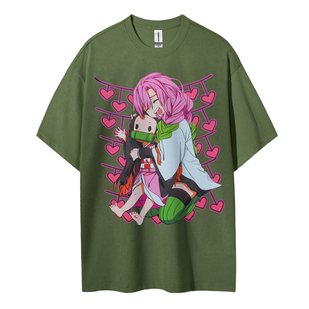 Demon Slayer Cotton Unisex Crew Neck Anime T-Shirt