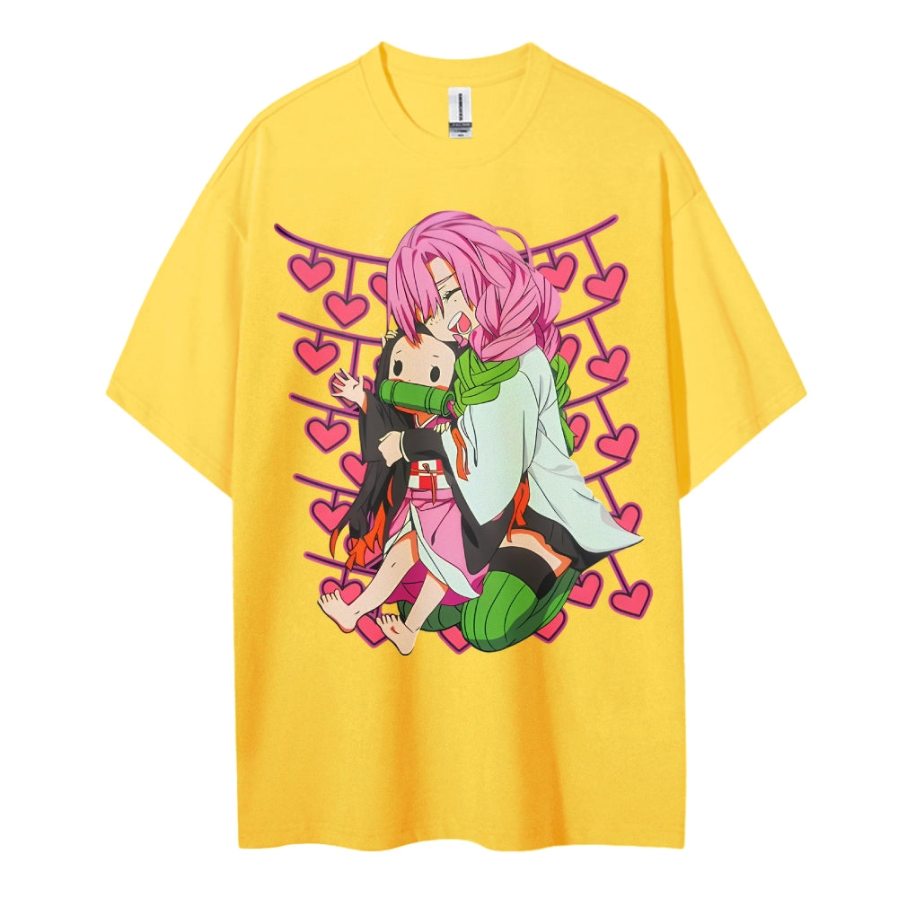 Demon Slayer Cotton Unisex Crew Neck Anime T-Shirt