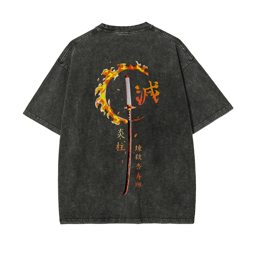 Vintage Oversized T-Shirt Demon Slayer