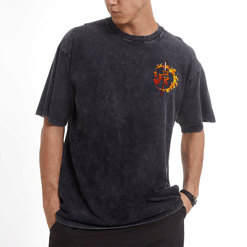 Vintage Oversized T-Shirt Demon Slayer