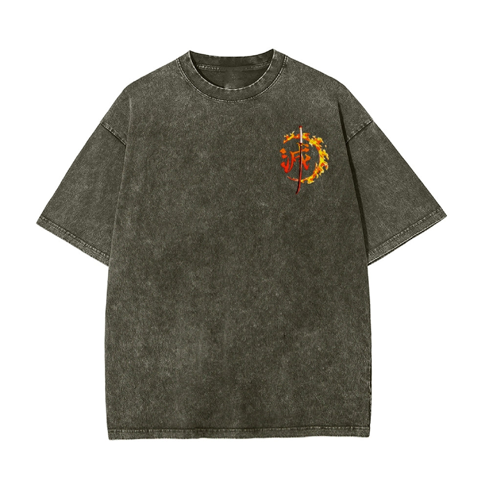 Vintage Oversized T-Shirt Demon Slayer