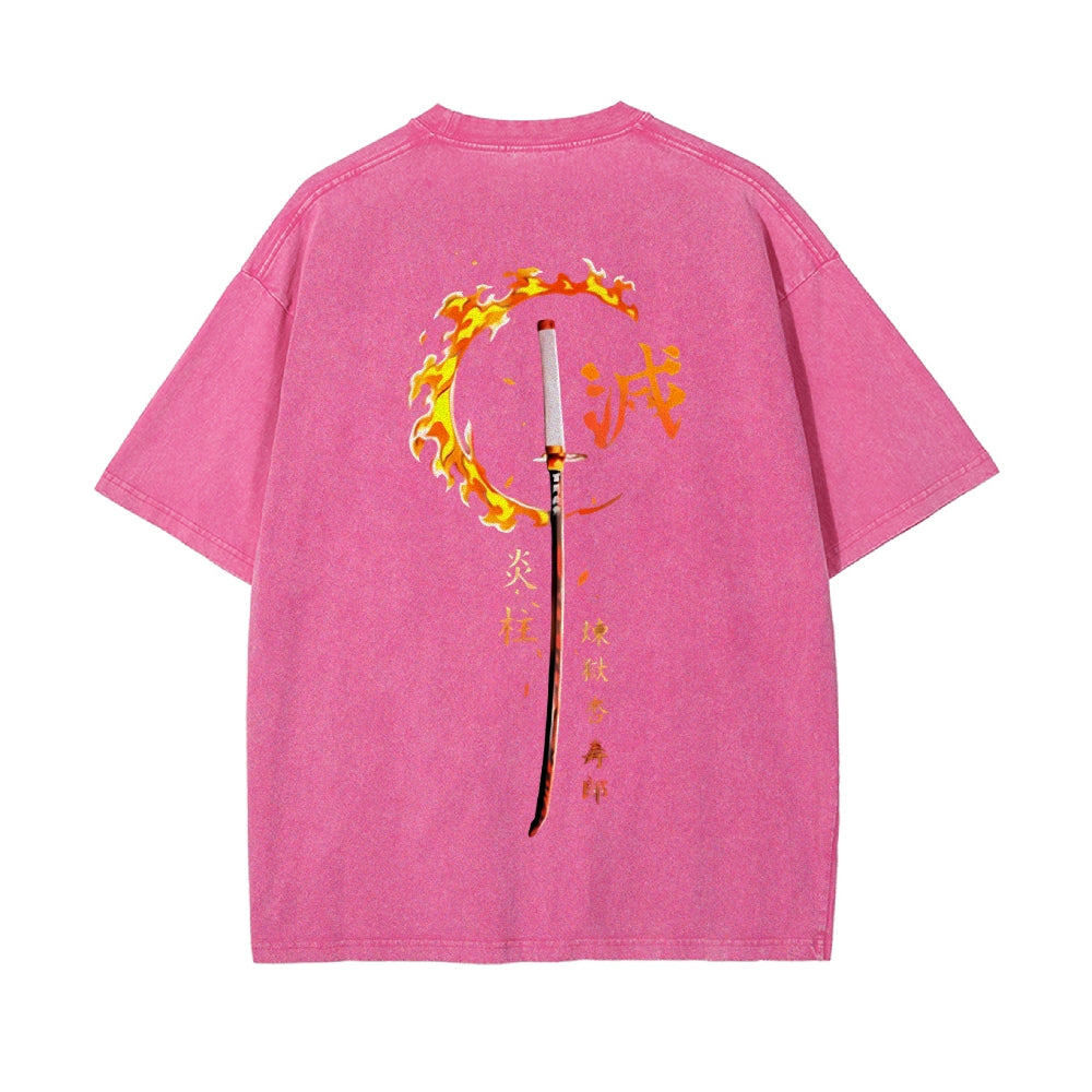 Vintage Oversized T-Shirt Demon Slayer