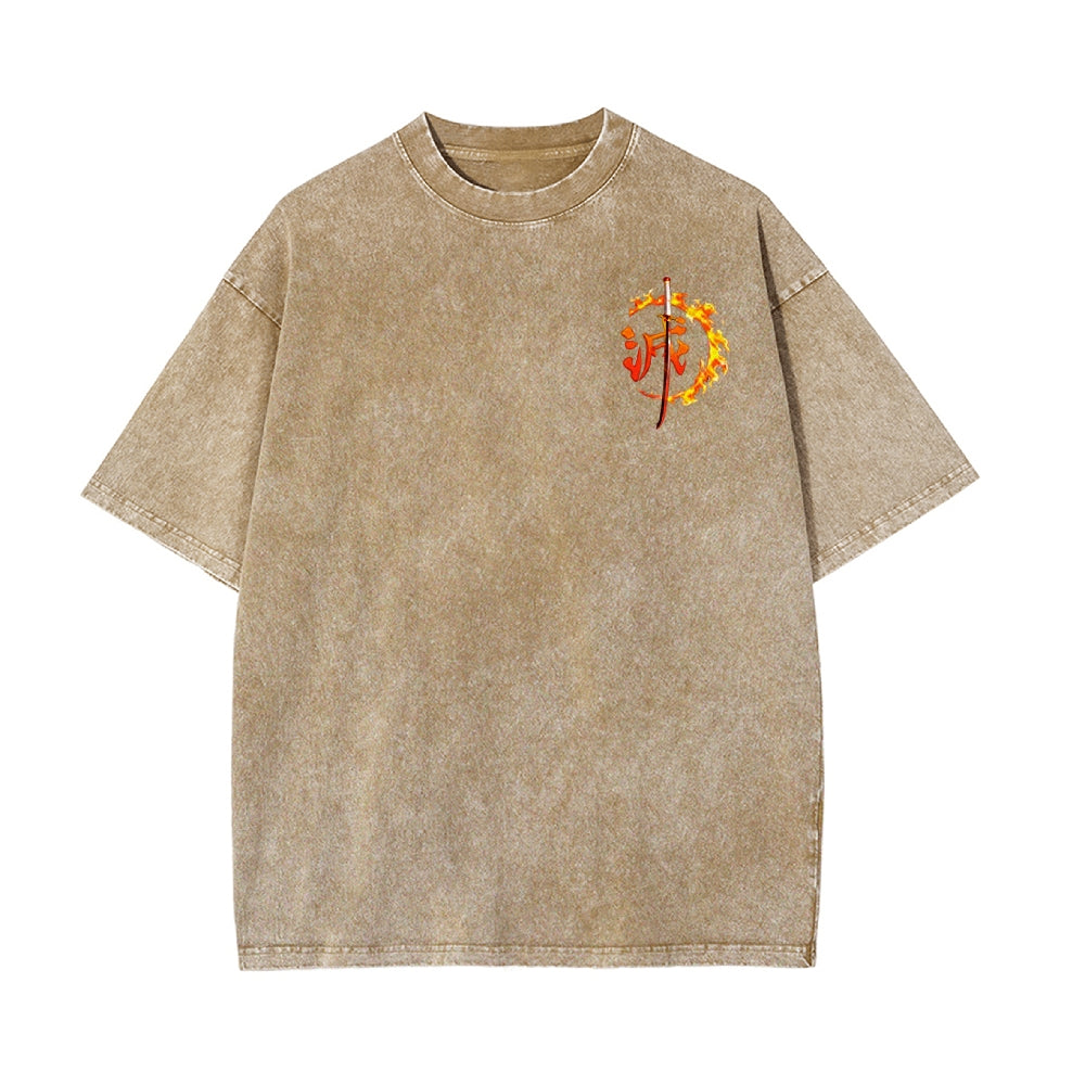 Vintage Oversized T-Shirt Demon Slayer