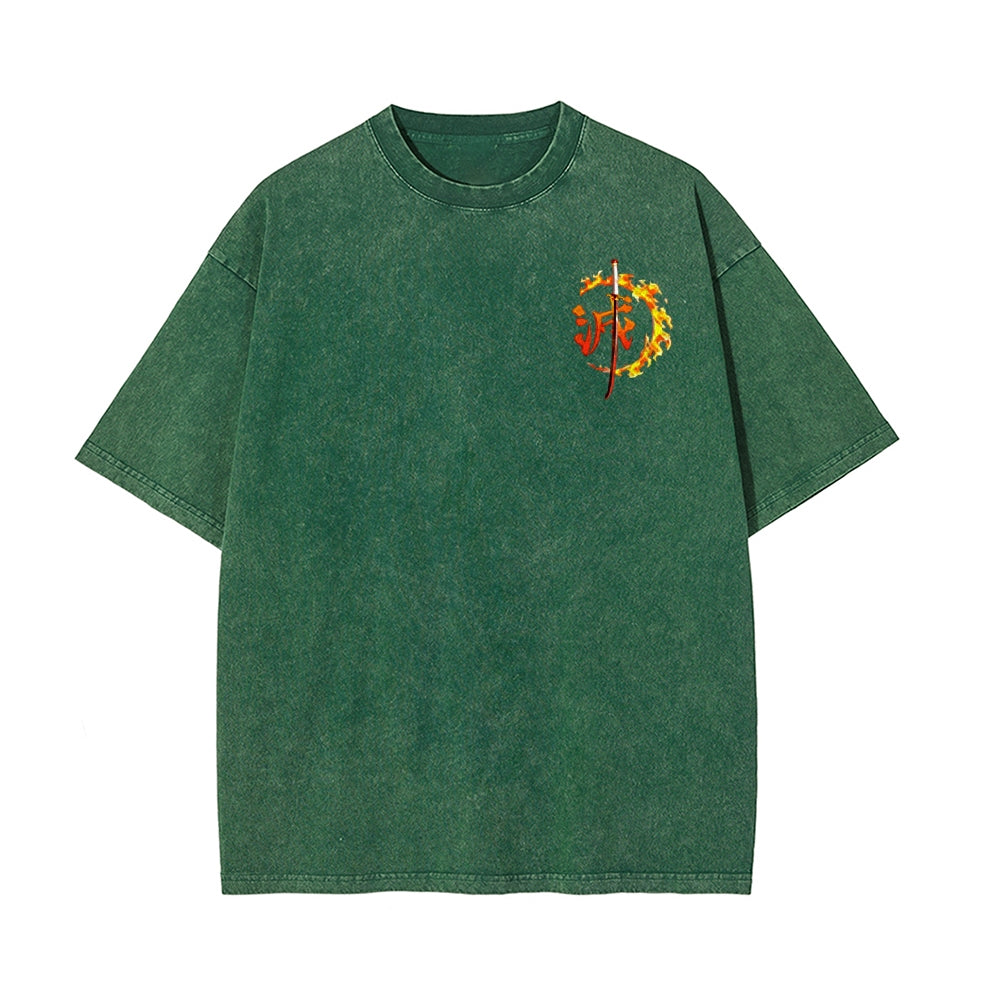 Vintage Oversized T-Shirt Demon Slayer