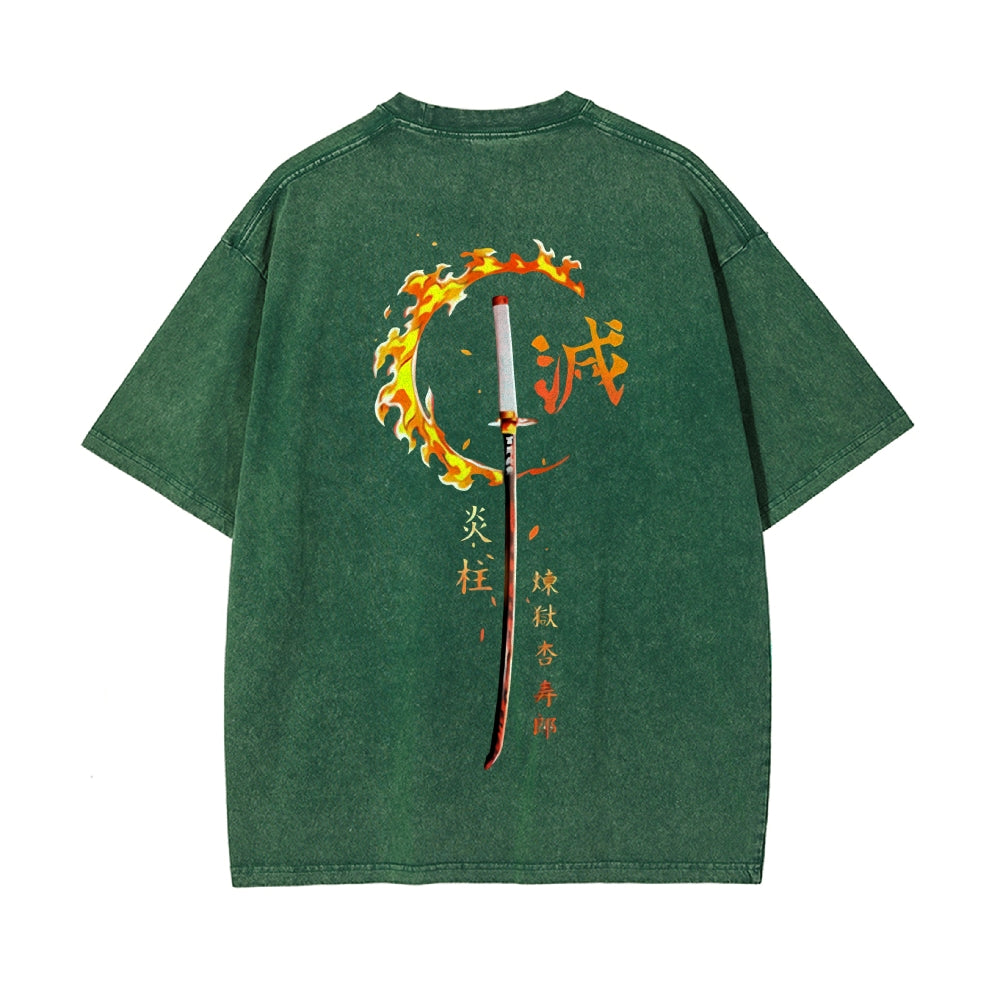 Vintage Oversized T-Shirt Demon Slayer