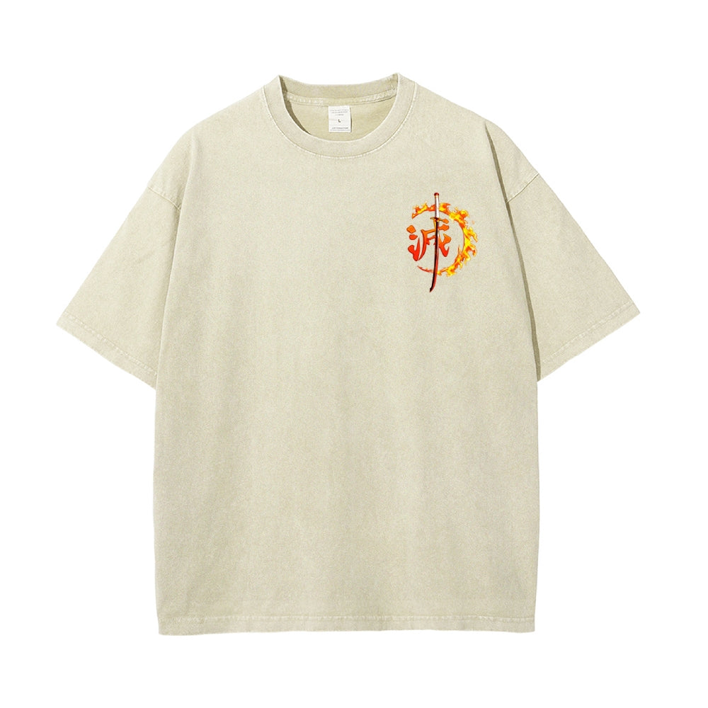 Vintage Oversized T-Shirt Demon Slayer