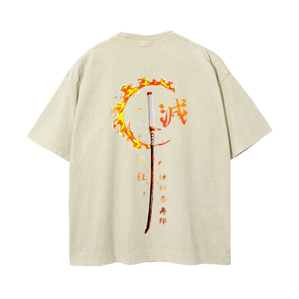 Vintage Oversized T-Shirt Demon Slayer