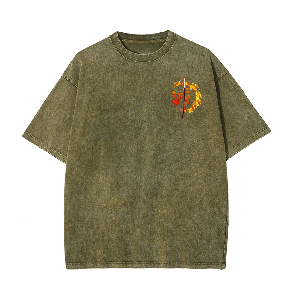 Vintage Oversized T-Shirt Demon Slayer