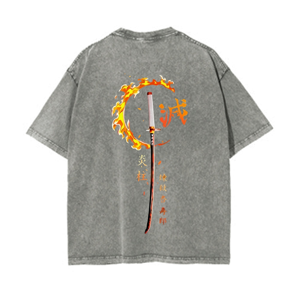 Vintage Oversized T-Shirt Demon Slayer