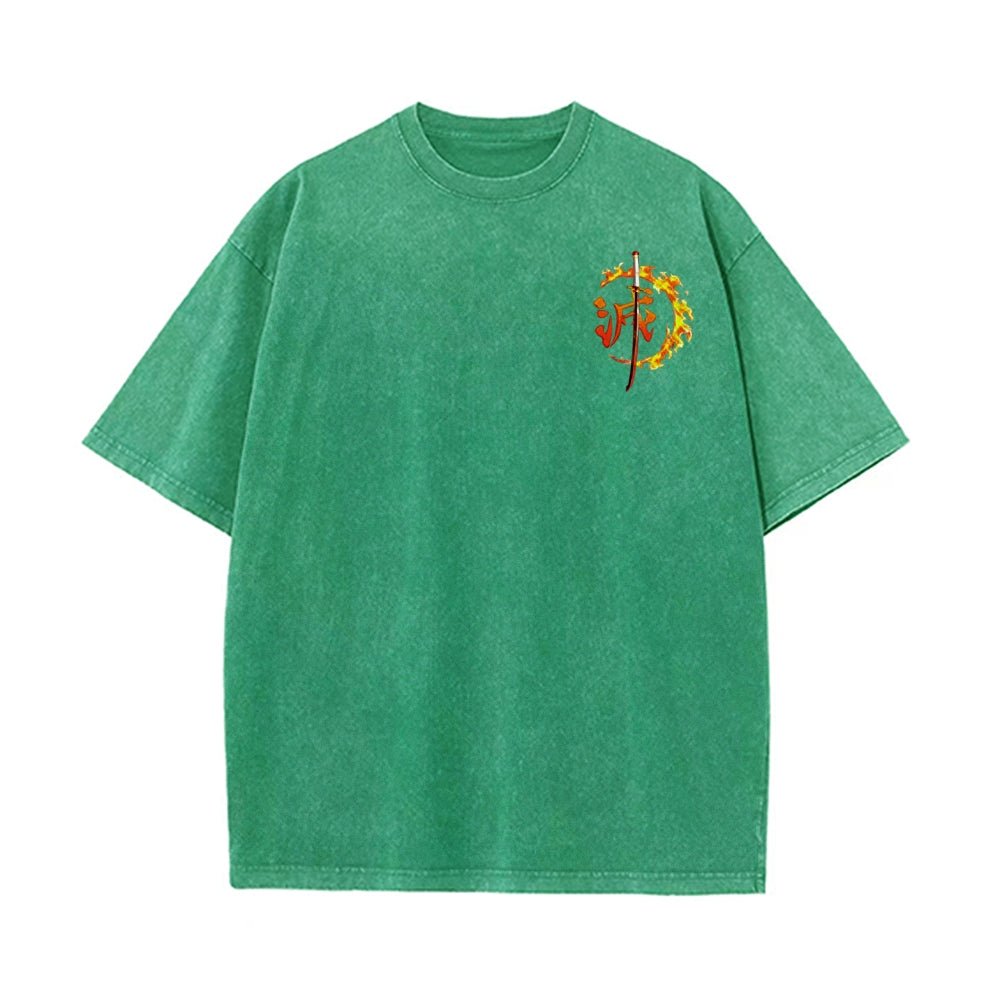 Vintage Oversized T-Shirt Demon Slayer