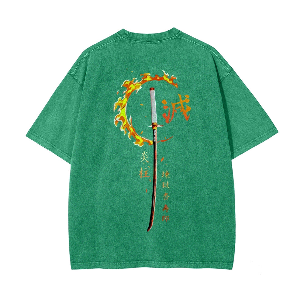 Vintage Oversized T-Shirt Demon Slayer