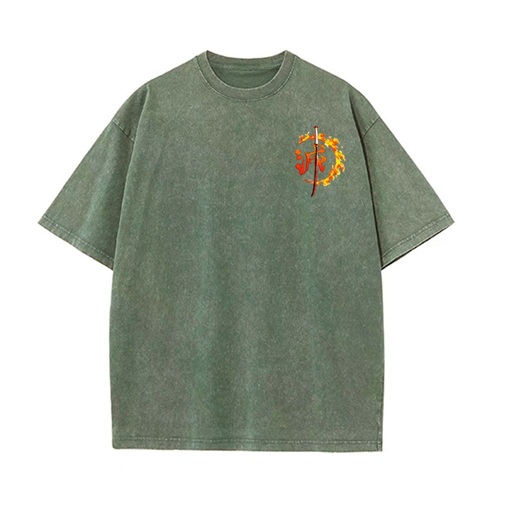Vintage Oversized T-Shirt Demon Slayer