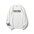 Demon Slayer unisex cotton crew neck anime embroidered sweatshirt