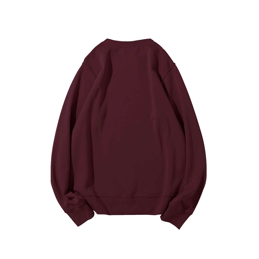 Demon Slayer unisex cotton crew neck anime embroidered sweatshirt